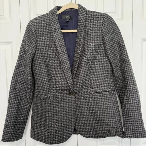 J. Crew Houndstooth Blazer - Picture 1 of 2